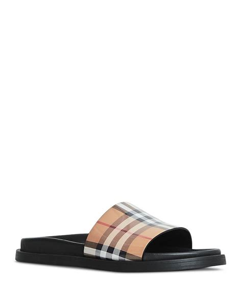 burberry ashmore slides sale|Burberry Women's Ashmore Vintage Check Pool Slides.